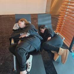 Lisbon Airport Naptime
