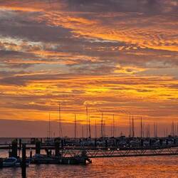 Und nochmal Sonnenuntergang im Hafen von Olhão