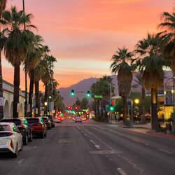 Hauptstraße in Palm Springs