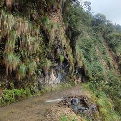 Vorbei an Wasserfällen (die in der Regenzeit etwas mehr Wasser haben 😅)