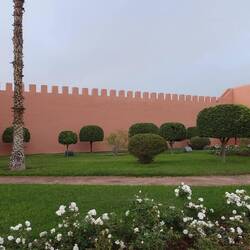 Vom Königspalast bekommt man wieder nur die Mauern zu sehen