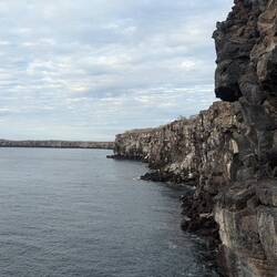 The steep cliffs of the Caldera