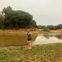 Lisa im Angelmodus, lief eher durchschnittlich