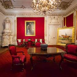 The large salon where Franz Joseph received visits from his family ... Hofburg — Vienna.