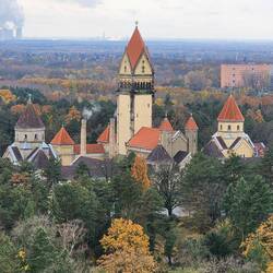 Kunstwollen Crematorium in the Cloister Style at the Leipzig City Cemetery