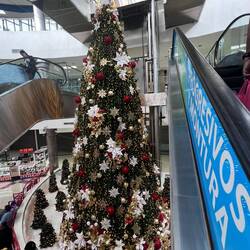 Danach in diverse Shoppingcenter, da es regnet.