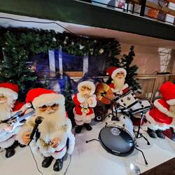 Eine Santa Band für Papa