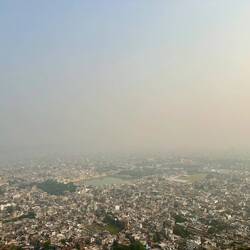 Keine Aussicht vor lauter Smog