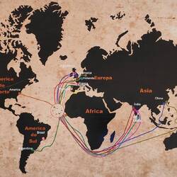 Cap Verde, center of trading routes in 1600