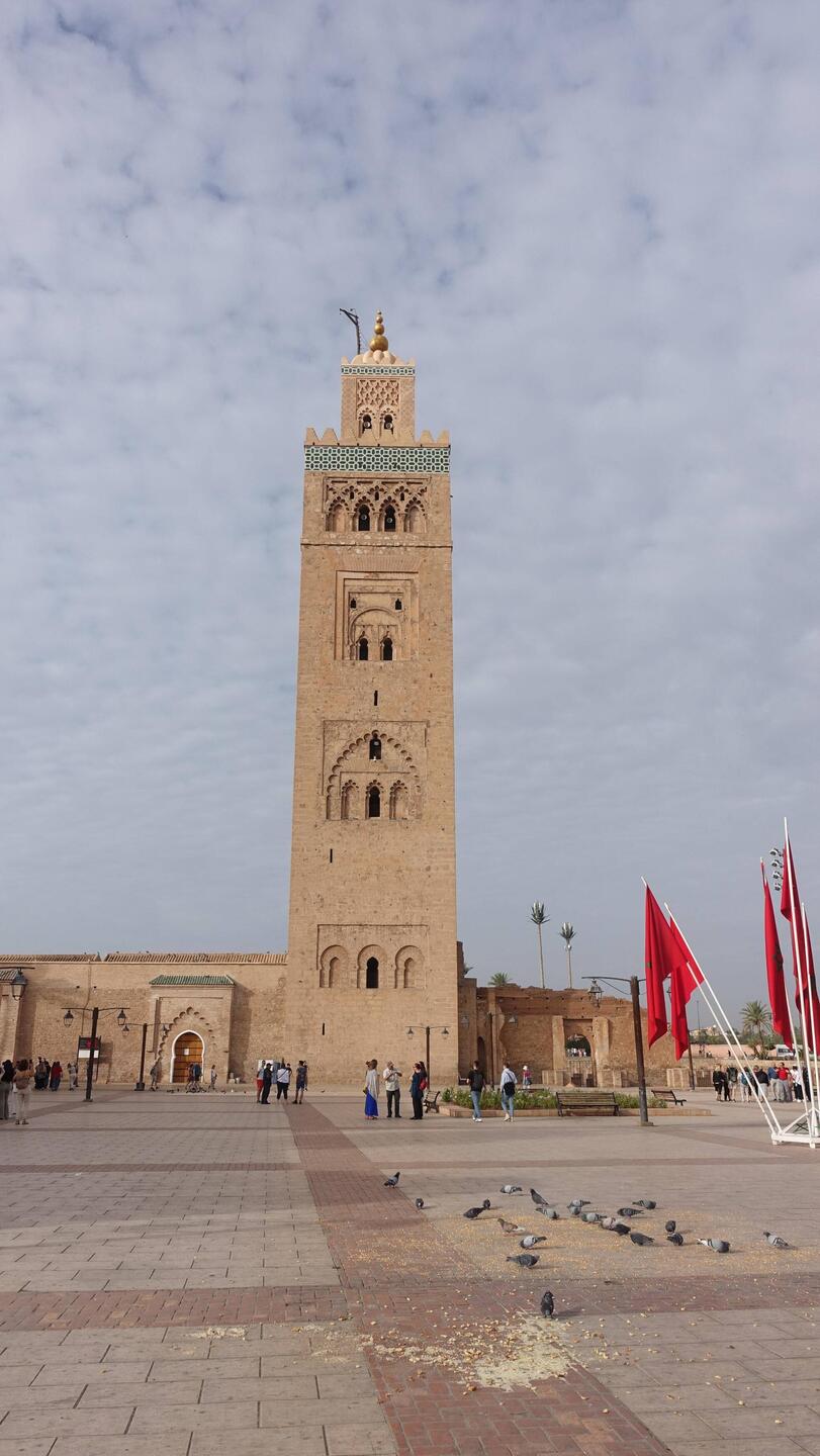 Die Mosquée de la Koutoubia ist die größte Moschee Marrakechs und gleich neben dem großen Platz