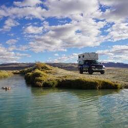 Entspannen in den heissen Quellen.