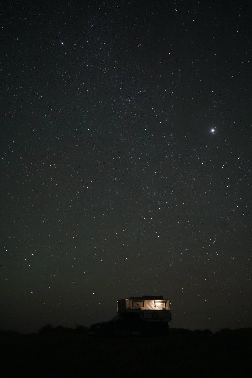 Deswegen sind wir gekommen und hatten gleich top Wetter für Astrofotografie!
