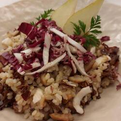 Kastanien Risotto mit Radicchio rosso