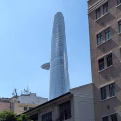 Saigon land mark with its helipad.. Used to be the tallest building.