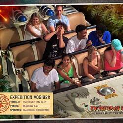In the back row for Dinosaur This ride closing for good in Jan