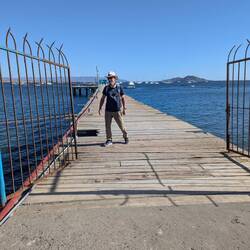 Donn on the muelle (dock)