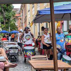 Veel muziek in de stad