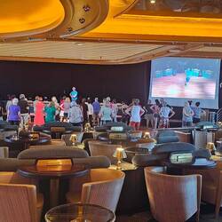 We passed on line dancing lessons.