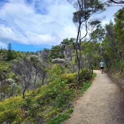Wunderschöne Trails wechselten sich ab mit...