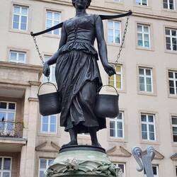 Leipzig, "Mägdebrunnen" Goldschmidtstraße, Ecke Roßplatz
