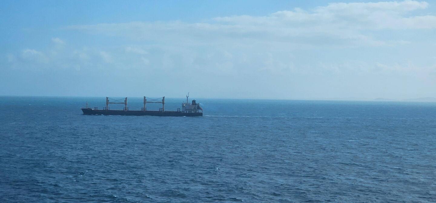 Very few ships in the area