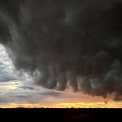 Crazy rain in the dessert