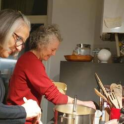 With Diana making Spaetzle