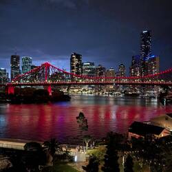 Gewitter über Brisbane