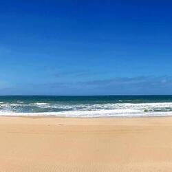 Immediately after leaving Punta del Este: almost untouched beaches...