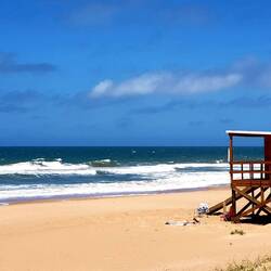 Immediately after leaving Punta del Este: almost untouched beaches...