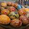 Painted wooden Easter eggs