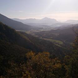 Im Tal nebelts noch leicht