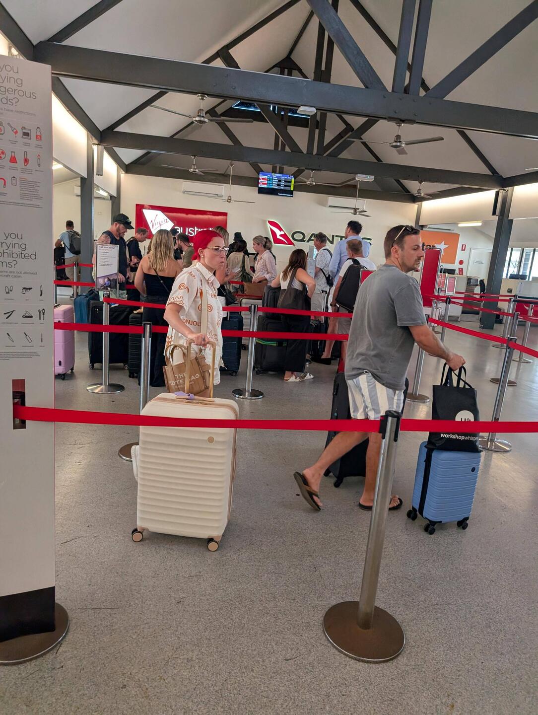 Check-In desk on Hamilton Island