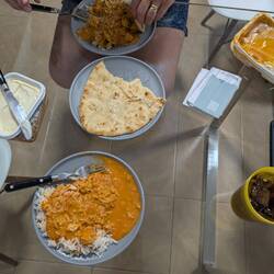 Audrey had butter chicken and I had chicken tikka marsala
