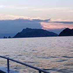 Wenn bei Capri die Sonne im Meer versinkt...