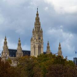 City Hall from the Volksgarten — Vienna, Austria.