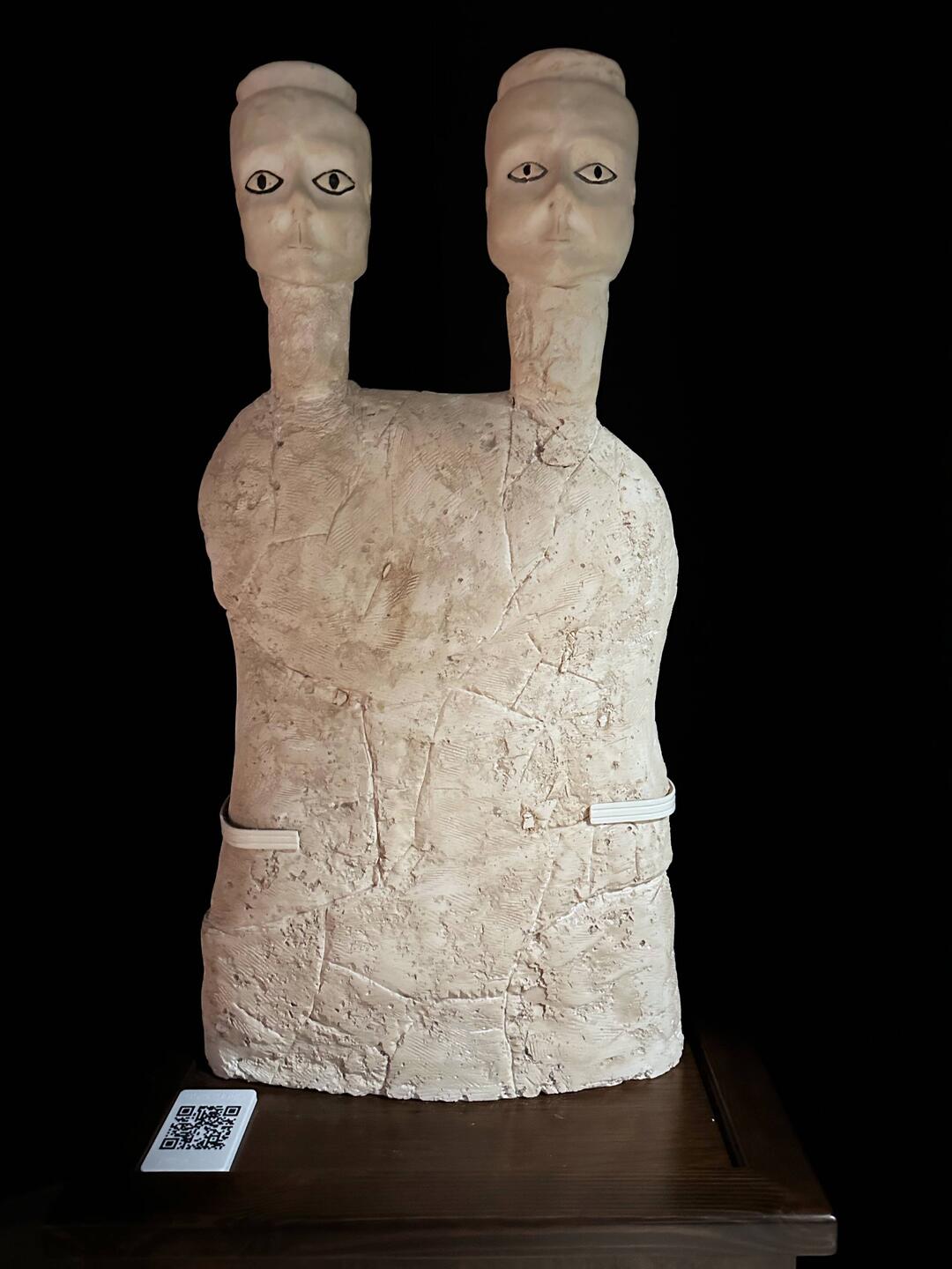 Two headed statue the oldest human statues ever made