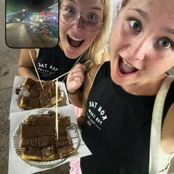 Kleiner Snack auf dem Weg ins Hostel