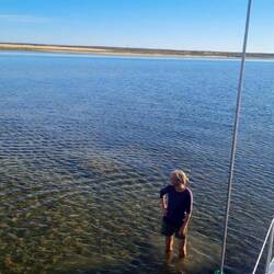 Not enough to get us going anywhere! We could walk to the beach