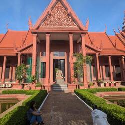 The museum courtyard
