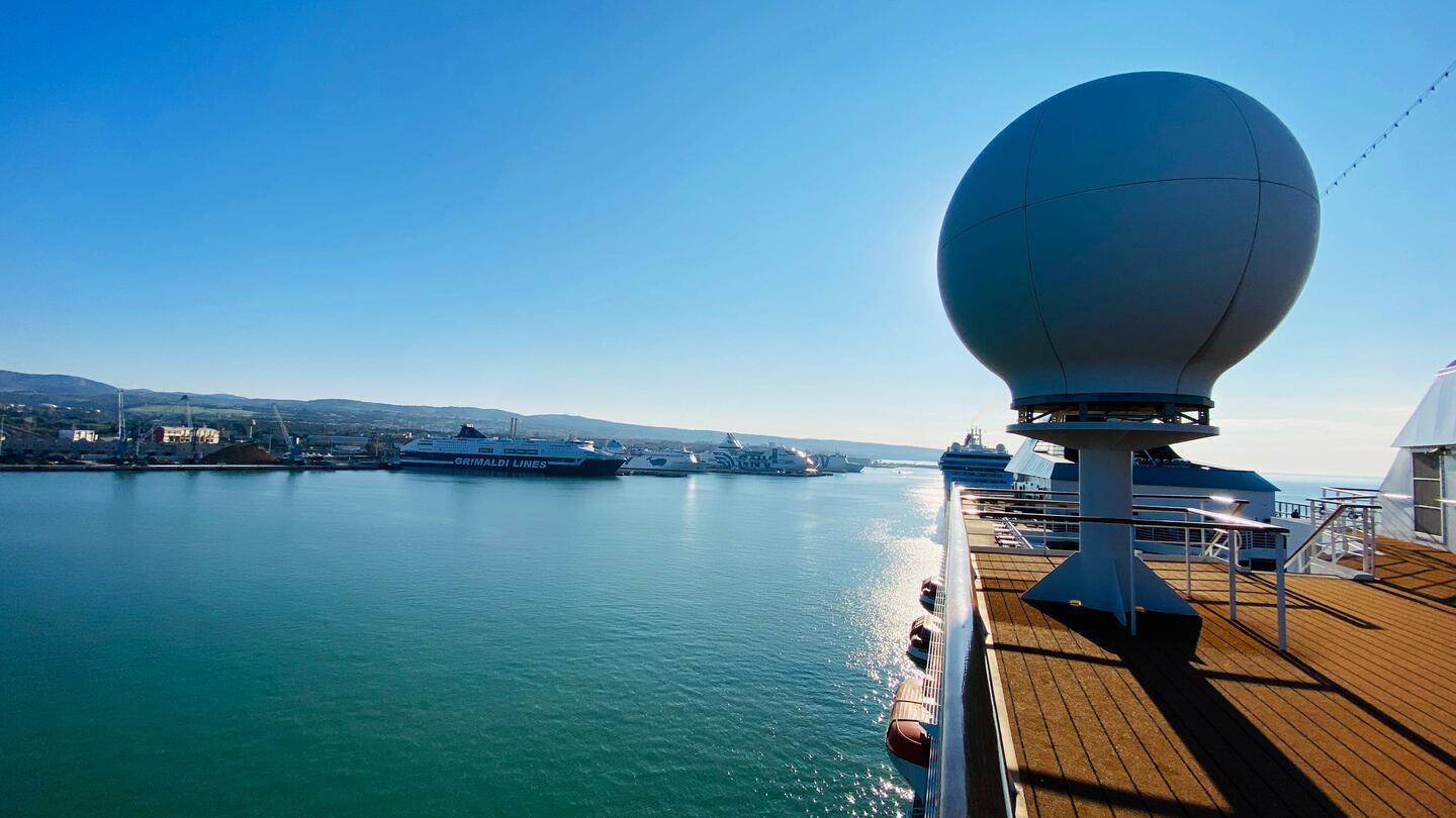 Ein herrlicher letzter Hafen Civitavechia begrüsst uns