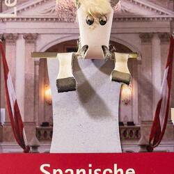 This bookmark is a popular souvenir — Winter Riding School Gift Shop.