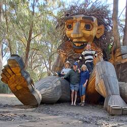 In our search for giants, we found "Little Lui" in a local park.