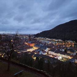 Beautiful Heidelberg at night