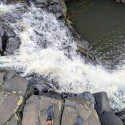 Bis zur höchsten Stufe mit vielleicht 3m