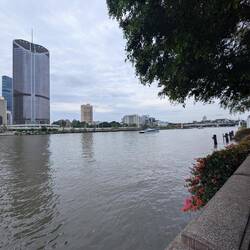 Brisbane is cut in half by the Brisbane River