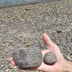 The rocks on this shore have the most interesting lines; seems to suggest thousands of years of age