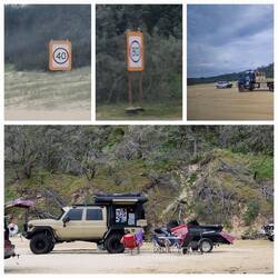Hier darf man mit 80 km/h über den Strand brettern.