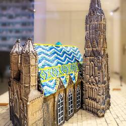 A scale model of St Stephen's Cathedral made with marzipan ... Sluka — Vienna, Austria.