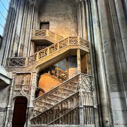 Staircase to the archives